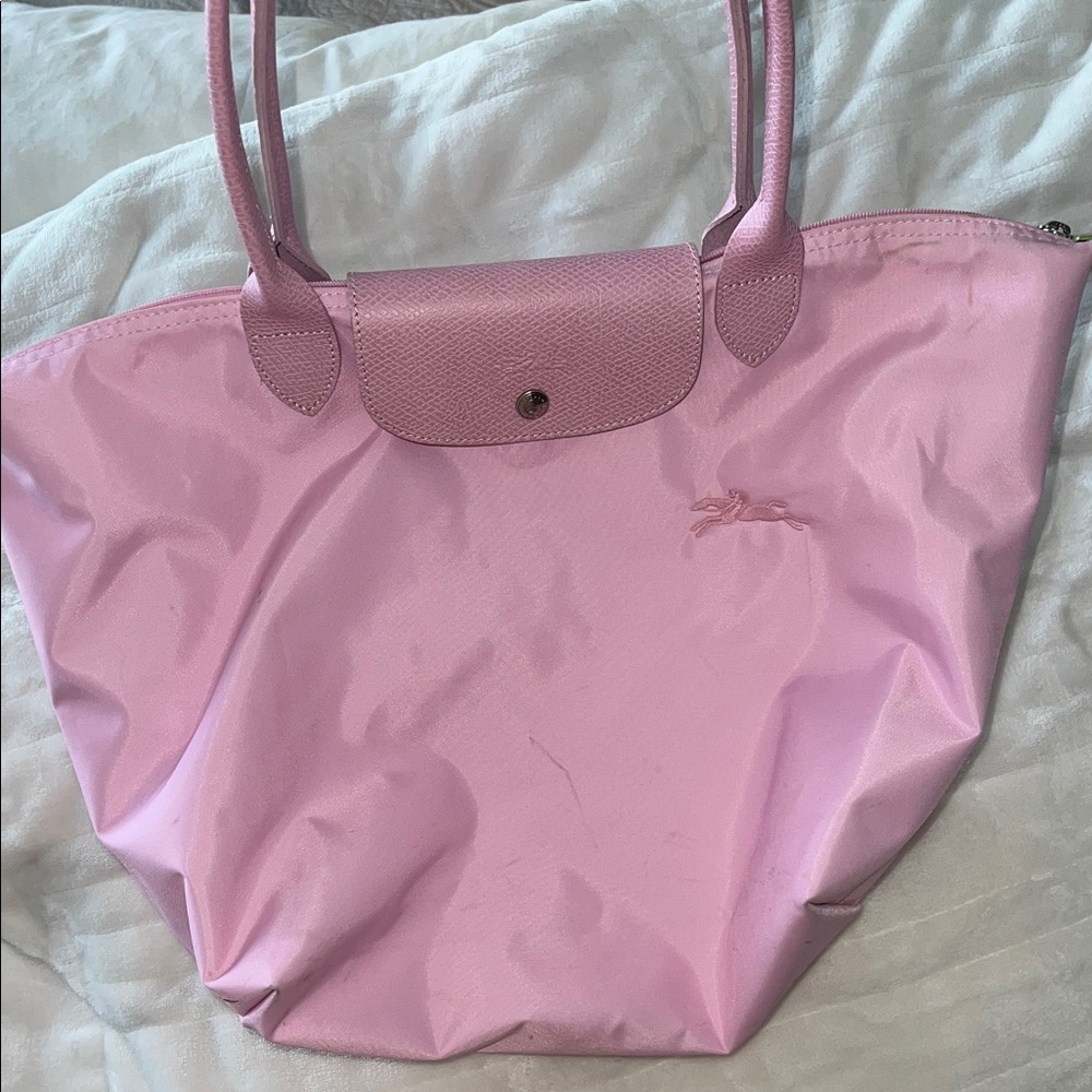 Pink LongChamp Tote Bag